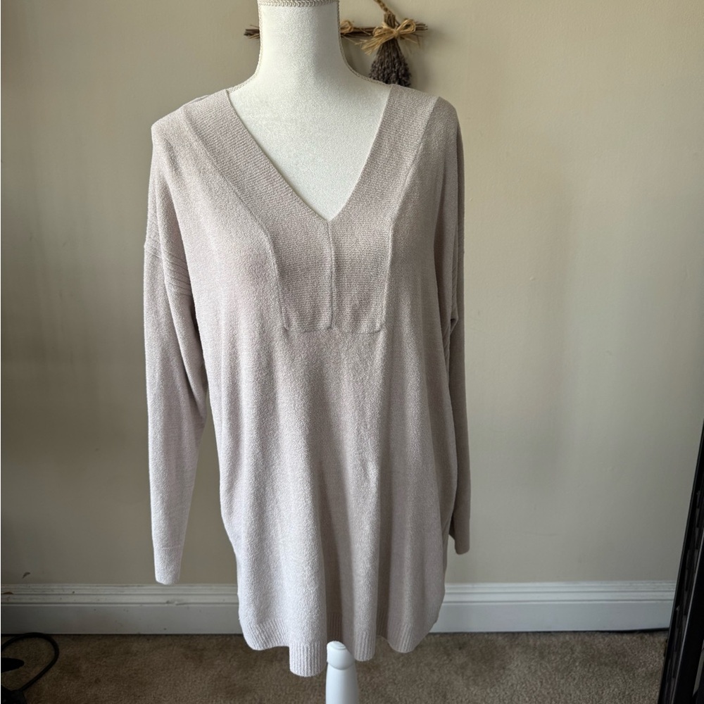 Barefoot Dreams Cozychic Women's V-Neck Sweater - Picture 5 of 8
